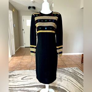 Vintage Liz Claiborne Women’s Long Sleeve Mini  Dress
